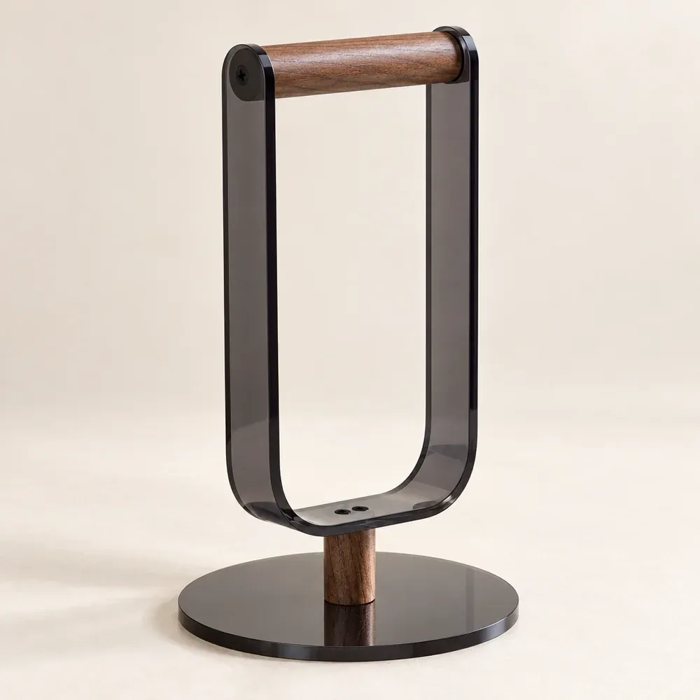Beatrix Walnut Headphone Stand — lead view