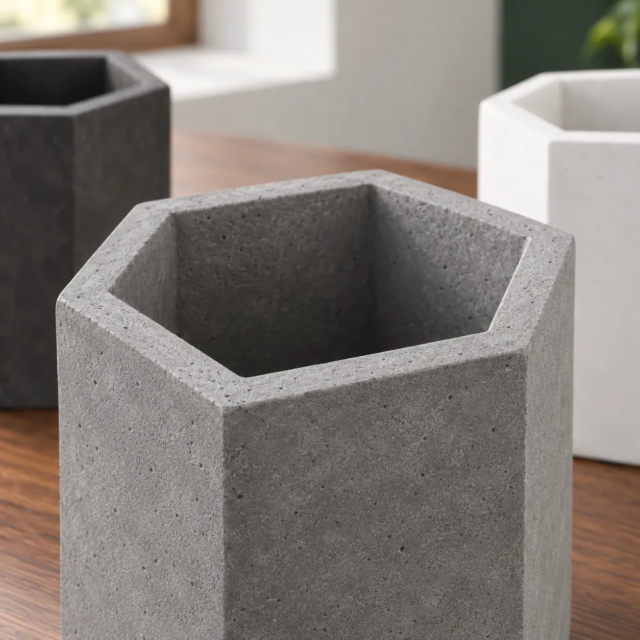 Felix Hexagon Pen Cups, construction detail