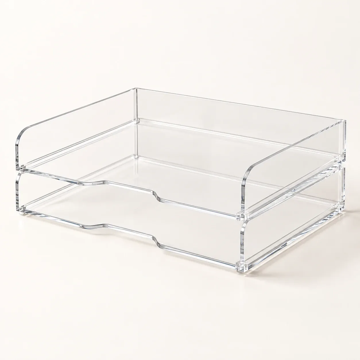 Alma Clear Stacking Trays — lead view
