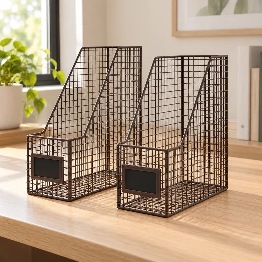 Fergus Mesh Magazine Holders — lead view
