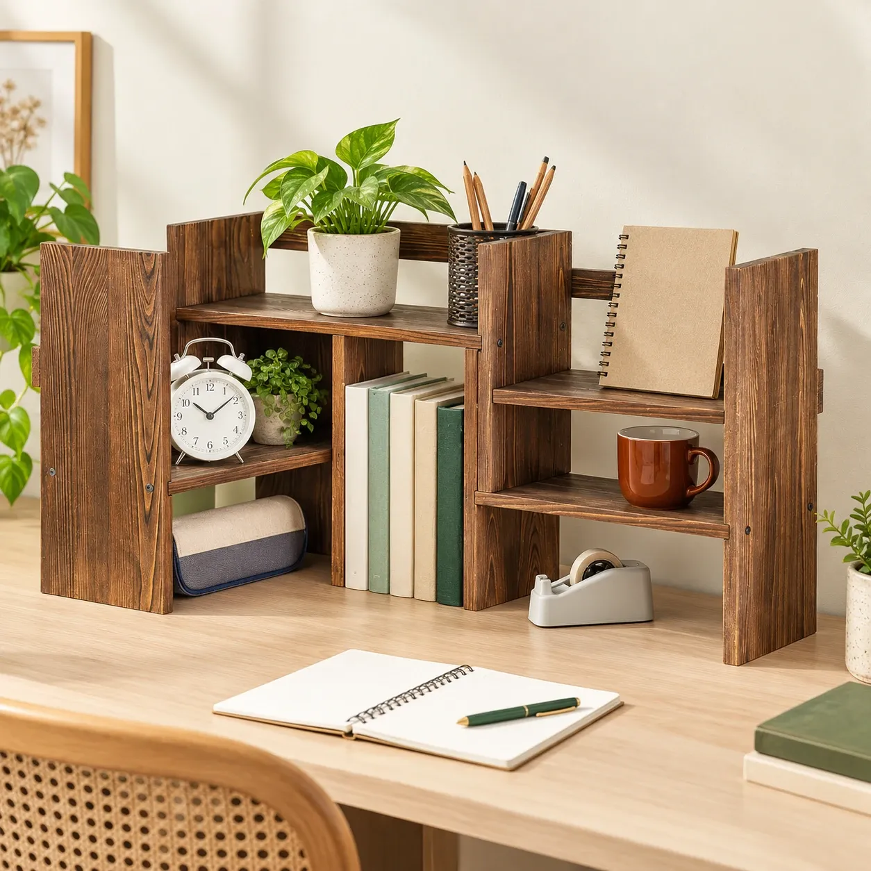 Alden Desktop Bookshelf — use view
