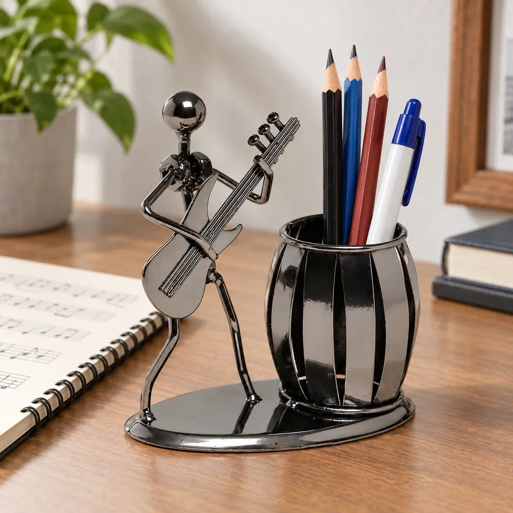 Rufus Guitar Pen Holder — use view
