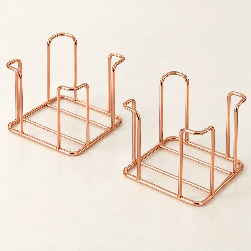 Otto Copper Memo Holder Pair — lead view