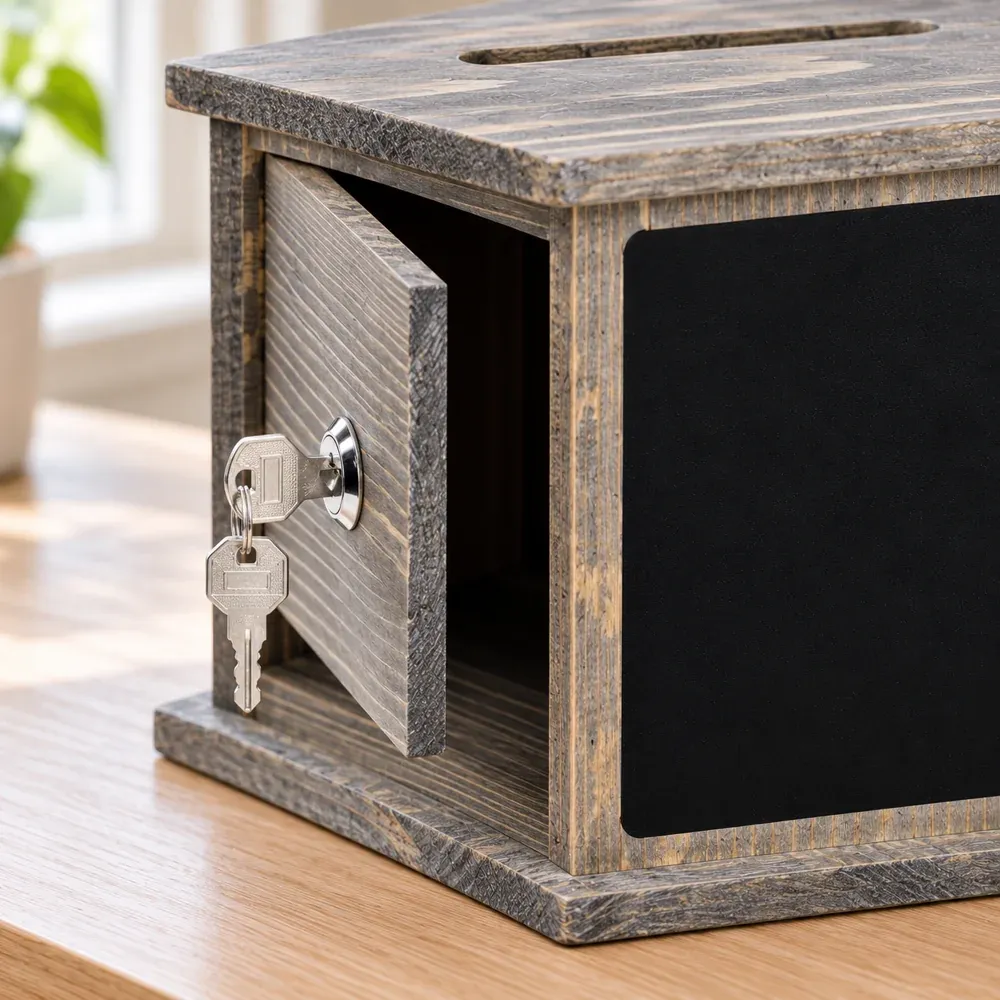 Oswald Locking Suggestion Box — alternate view