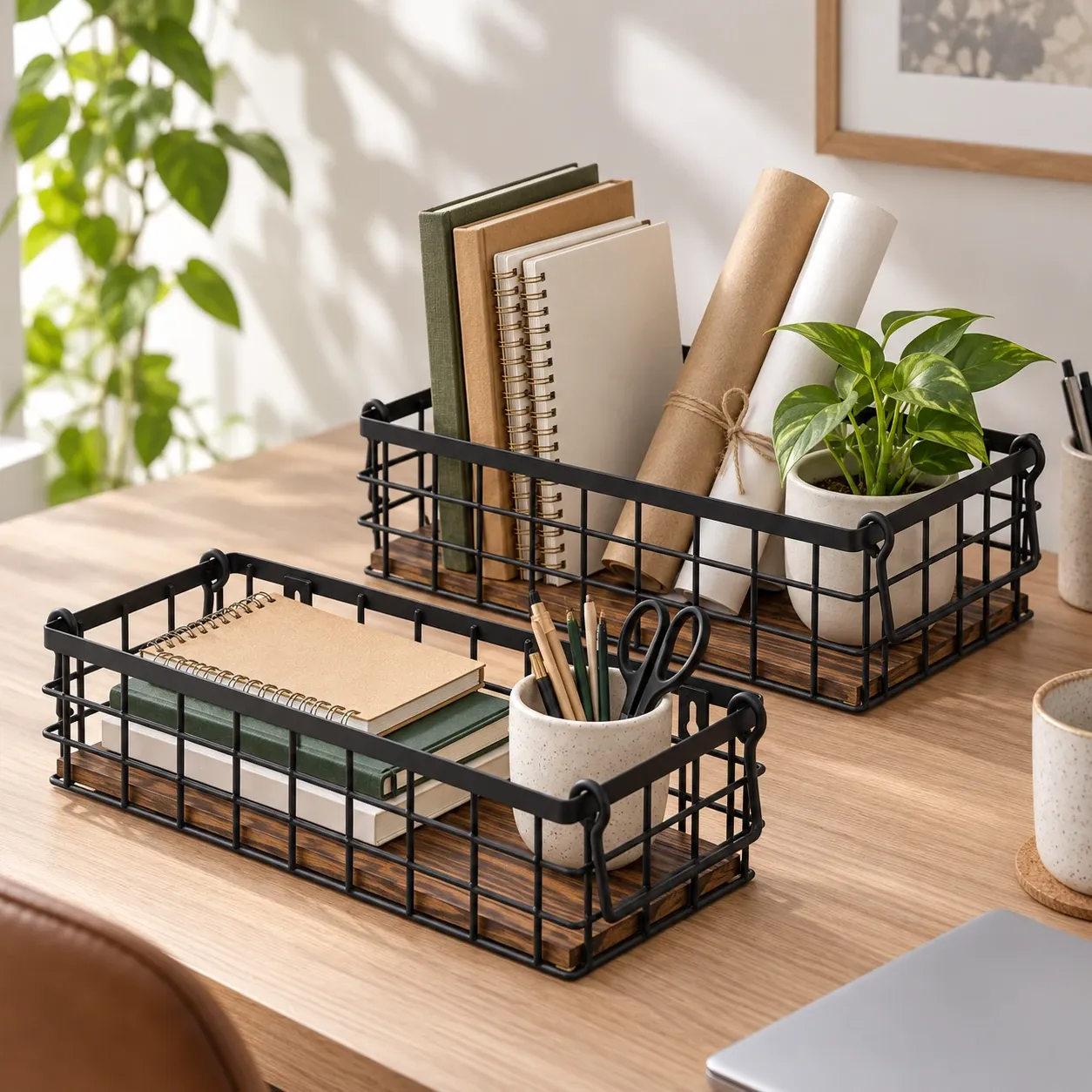Nico Wire Storage Baskets — use view