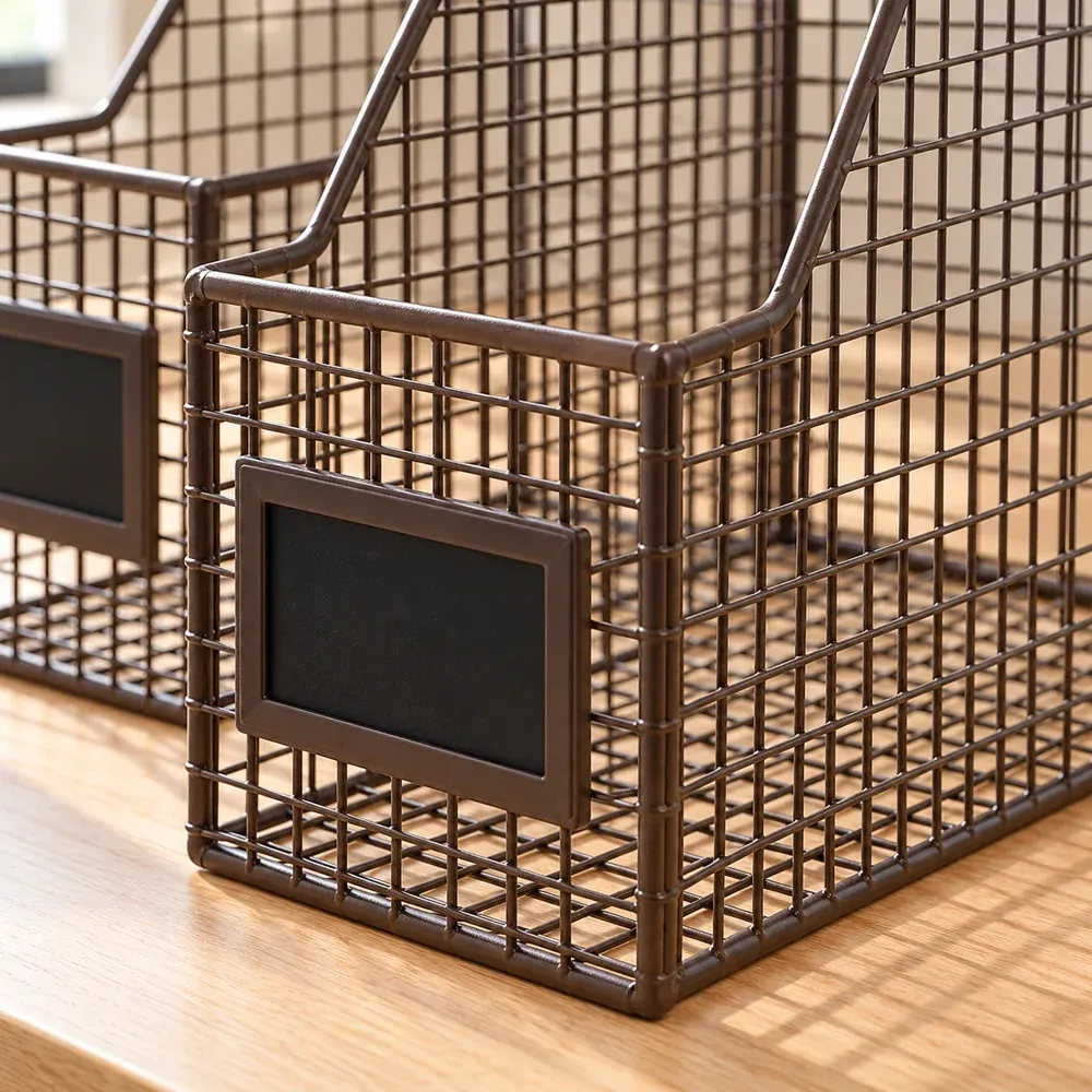 Fergus Mesh Magazine Holders — detail view