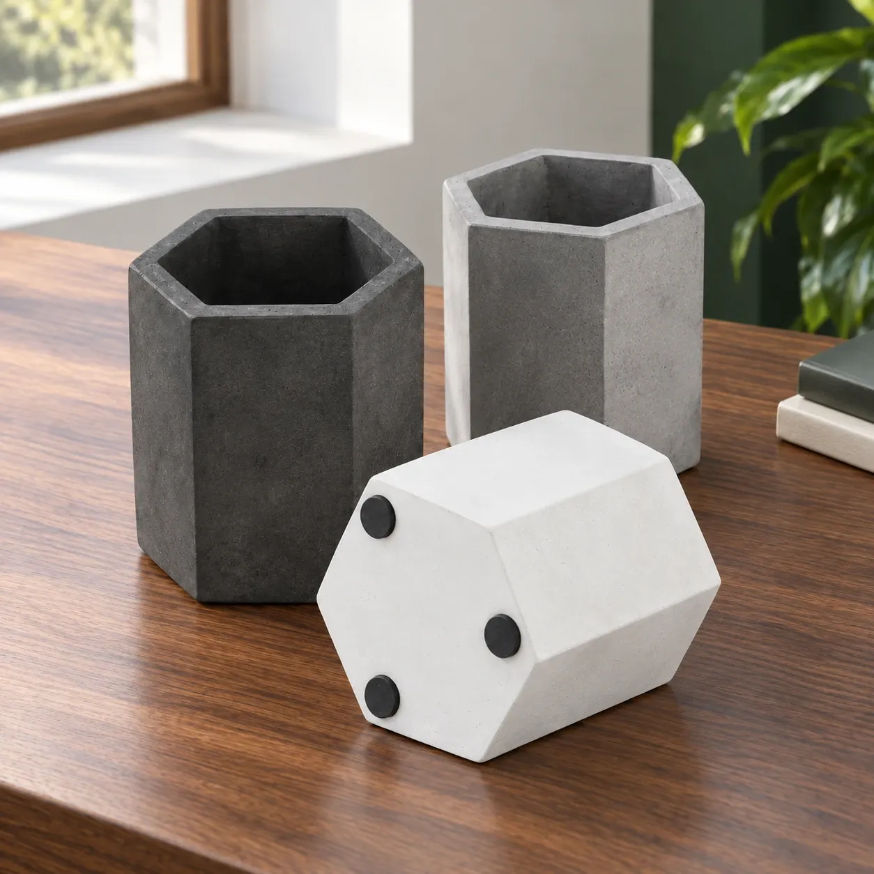 Felix Hexagon Pen Cups, alternate view