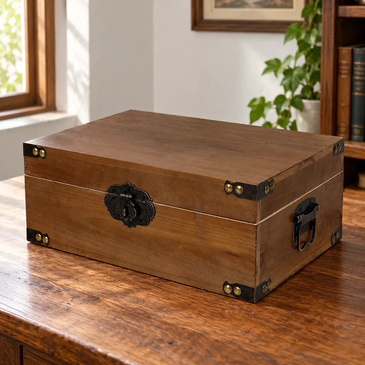 Rufus Storage Trunk - Vintage brown, 48 x 30 x 19 cm - complete item