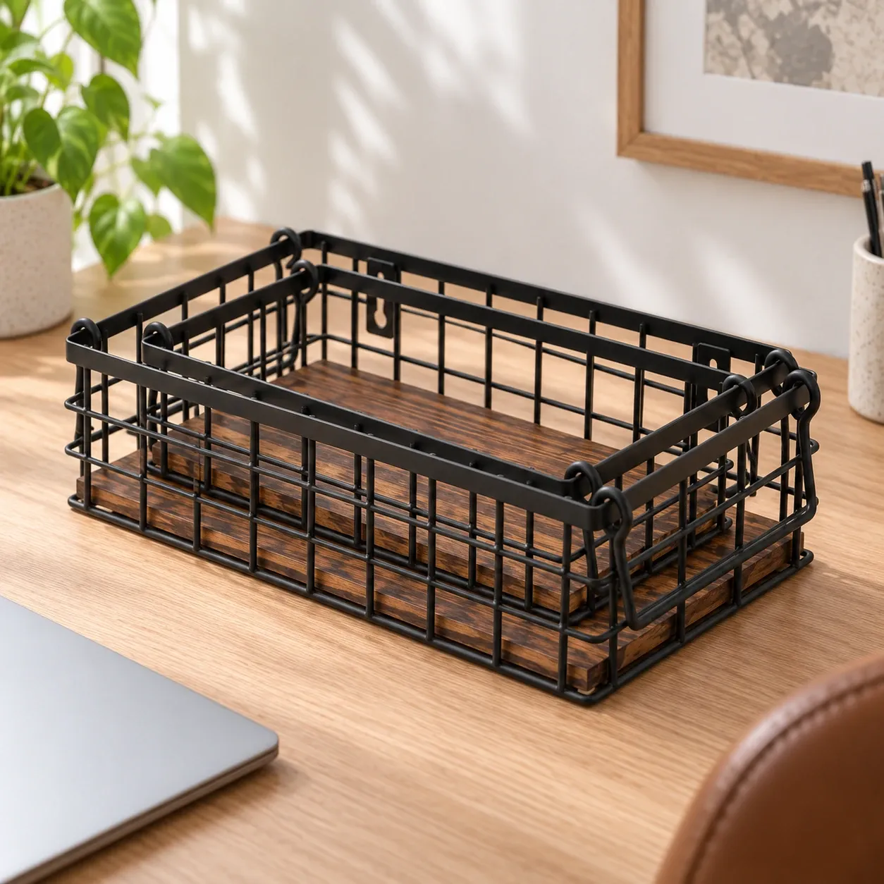 Nico Wire Storage Baskets — detail view