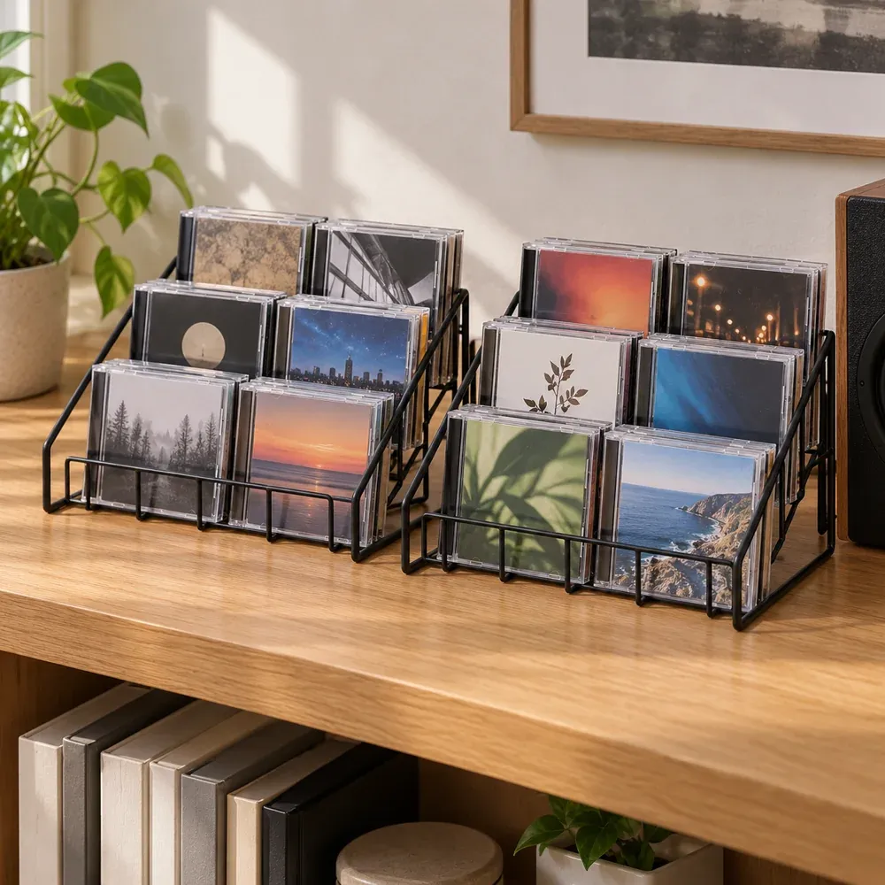 Dacre Tiered Disc Racks — use view