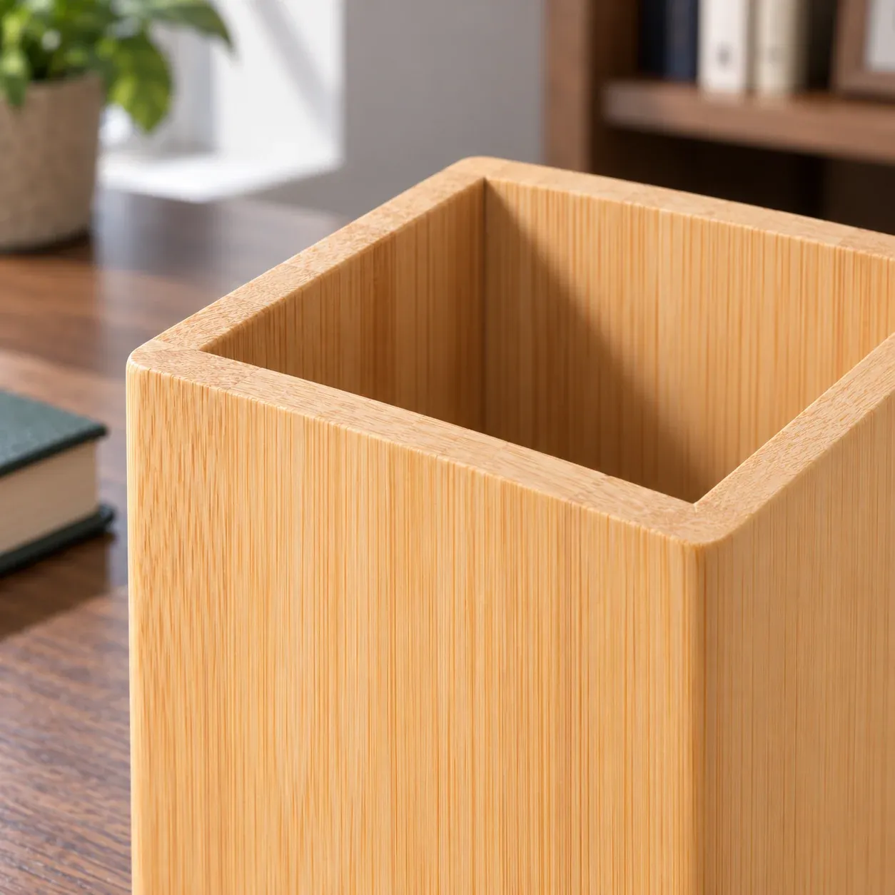 Simon Wood Pen Cup - Natural wood, large - construction detail