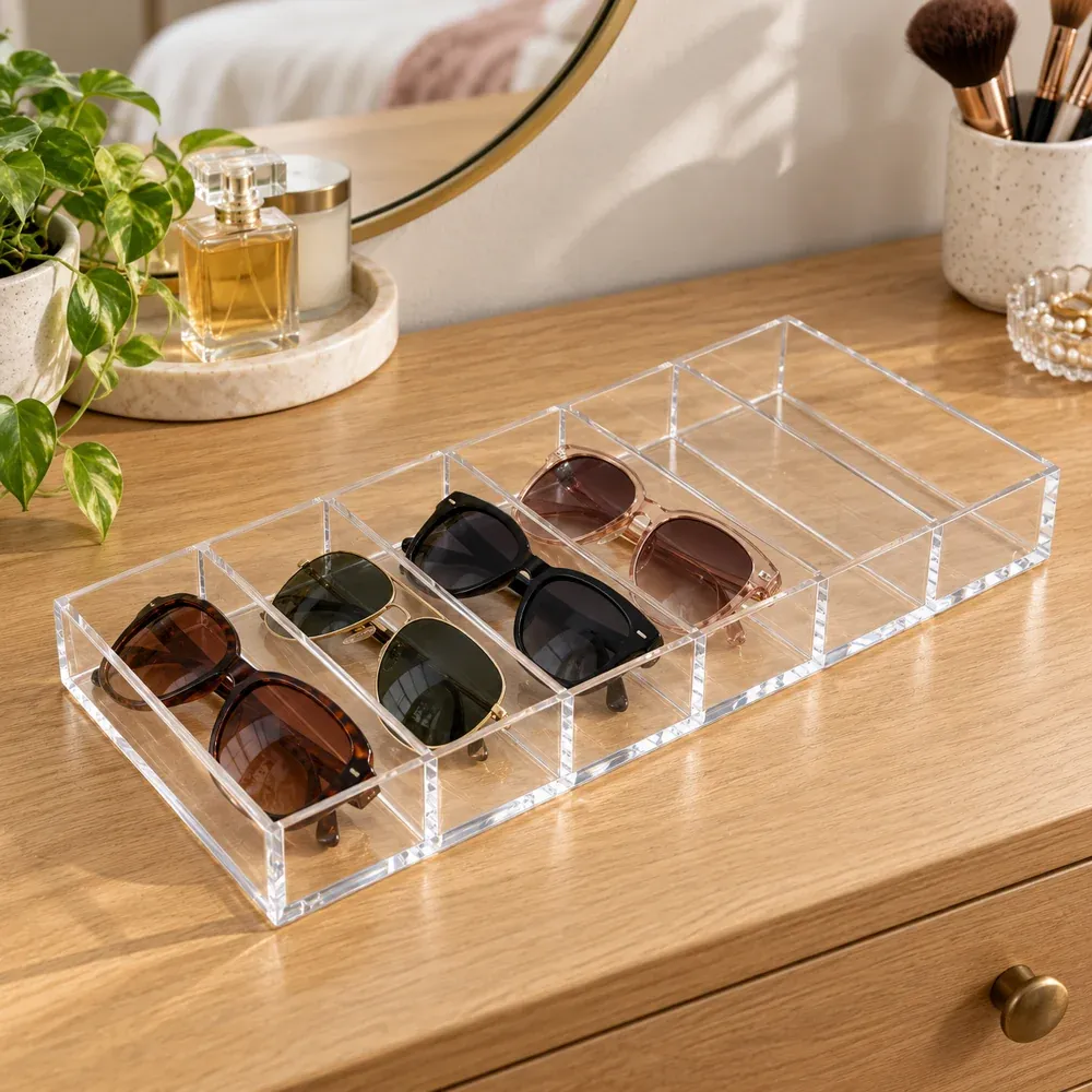 Giles Acrylic Eyewear Tray — use view