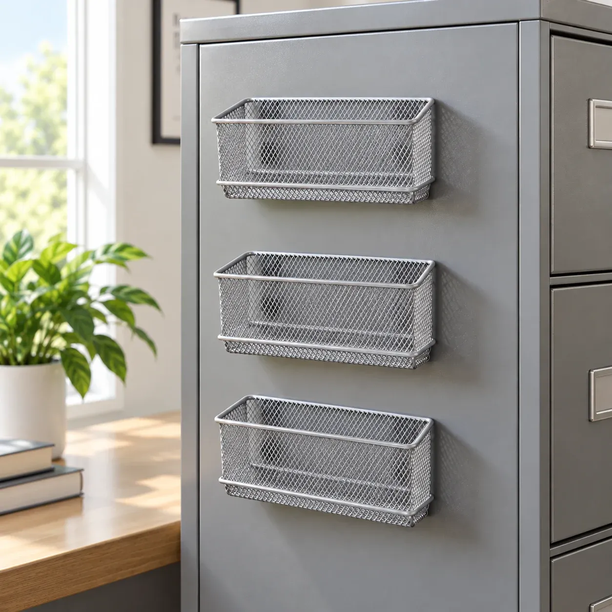 Bennet Magnetic Mesh Baskets, alternate product view